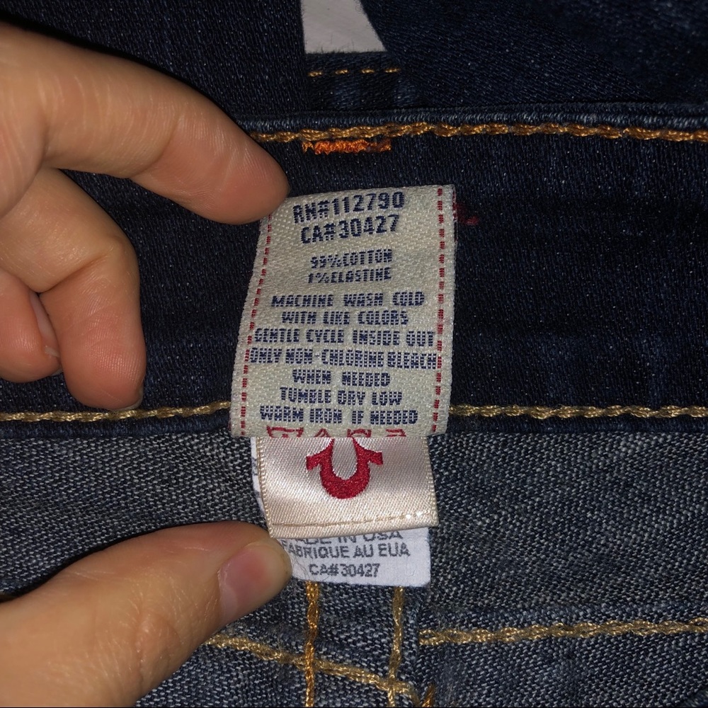 TRUE RELIGION Skinny Jeans Blue Women Authentic - Picture 4 of 8